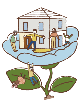 戸建て賃貸のイラスト2